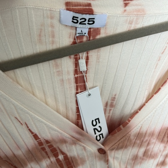 New with Tags 525 America Tie Dye Crop Cardigan Sz L - Picture 3 of 6